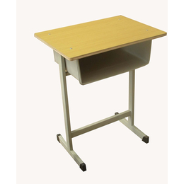 河北沧州钢木课桌椅HX-K020单人塑钢课桌