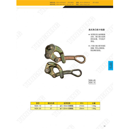 扬州通能机械(图)|NGK钳口式卡线器供应|钳口式卡线器