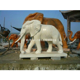 大象石雕公园动物雕塑