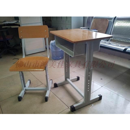 钢木课桌椅图片 广东鸿美佳厂家提供钢木课桌椅