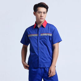 惠州工作服定制 夏季短袖工作服 吸湿排汗员工工衣