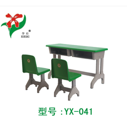 哈尔滨塑钢课桌椅 学生课桌椅 学前班双人课桌椅缩略图