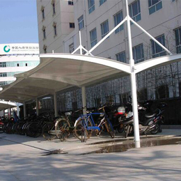 法国进口杜肯膜材 自行车遮阳棚 停车遮阳棚膜结构的制作及安装