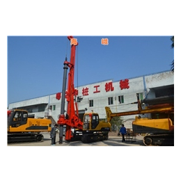 旋挖机施工方案(图),高速护栏立柱打桩机,海南省打桩机