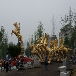 骑马人物雕塑、来图定做、骑马人物雕塑图片