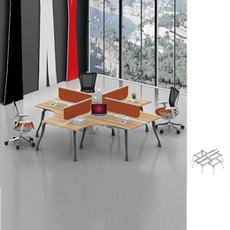 炫辞办公家具定制新款开放式工作位 开放办公桌 现代钢木工作位