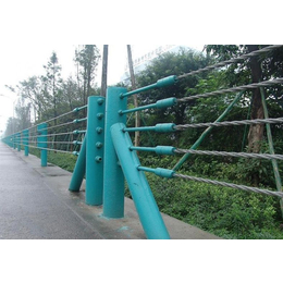 厂家*喷塑公路缆索护栏五索六索钢索护栏提供安装