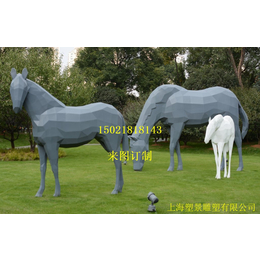 不锈钢马雕塑不锈钢抽象马雕塑动物雕塑南京雕塑制作