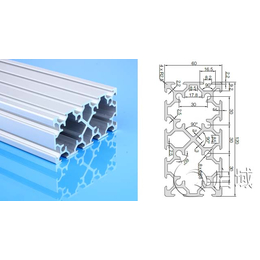供应60120欧标铝型材加工铝型材架子大型铝型材结构框架