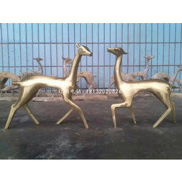 抽象小鹿铜雕公园动物铜雕