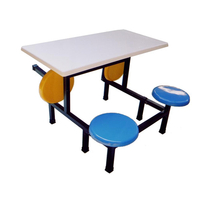 【玻璃钢餐桌椅】99.9%的食堂都用它