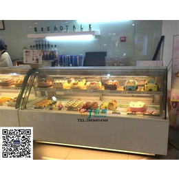 佳木斯蛋糕店吧台 矮弧形蛋糕展示柜 1.8米甜品保鲜柜