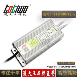 通天王12V6.67A 80W银白色防水电源变压器
