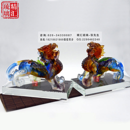 招财*琉璃貔貅 银行保险公司<em>商务礼品</em> 琉璃风水<em>摆件</em>礼品