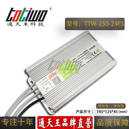 通天王24V10.42A 24V250W银白色防水电源