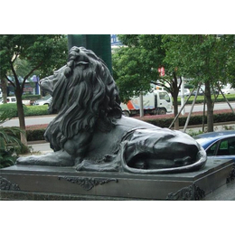 天水铜狮子|怡轩阁雕塑|仿古铜狮子