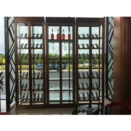 钢化玻璃不锈钢酒柜,汇兴诚五金(在线咨询),上海不锈钢酒柜