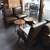 上海星巴克咖啡厅休闲实木单人沙发设计定做缩略图4