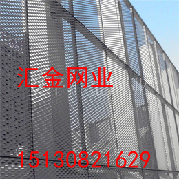 吸音铝板防护网厂 蓝色铝网室外防护网 彩色墙体用防火板网