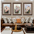 美式客厅装饰画 三联沙发背景墙挂画欧式餐厅走廊玄关画花卉缩略图2