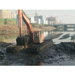 泸州水栖两用挖掘机出租公司|军利机械水上挖掘机