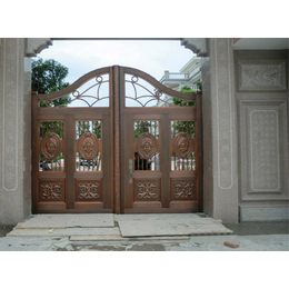 萍乡庭院门、福州鲁班铜门、别墅铸铝庭院门