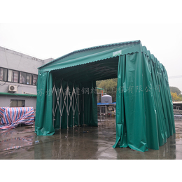 沧州青县移动推拉雨棚厂地址在哪 电动伸缩篷制作安装