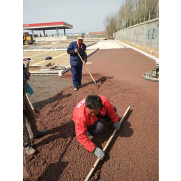 齐河透水混凝土_一添地坪_ 彩色透水混凝土增强剂