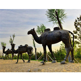 世隆铜雕-广东广场铜骆驼雕塑