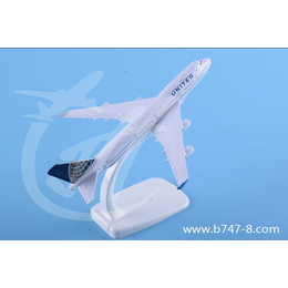 飞机模型金属波音B747-400美联合航空小型客机航模玩具