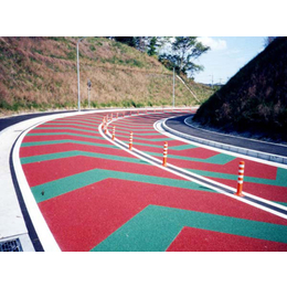 彩色防滑路面材料-鲁人景观(在线咨询)-彩色防滑路面