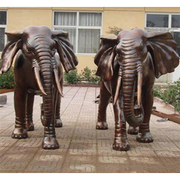 铜大象制作、博轩雕塑、香港铜大象