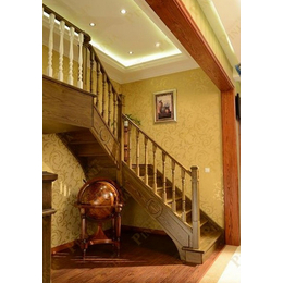 品家楼梯别墅实木楼梯上海同城楼梯安装整体楼梯工厂*实木楼梯