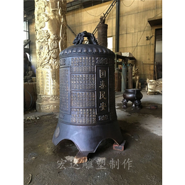 寺庙铜钟-寺庙钟铸造-经文字体寺庙铜钟价格