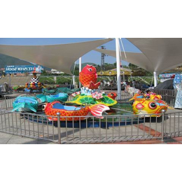 生意火爆的广场儿童游乐设备鲤鱼跃龙门游乐设备