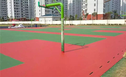 南京附近篮球场地施工