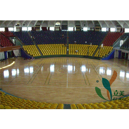 篮球场木地板安装|保定篮球场木地板|立美体育