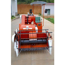  山地水稻收割机* 供应柴油手推自走式稻麦联合收割机
