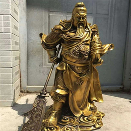 铸铜关公像报价-北京铸铜关公像-会杰铜雕