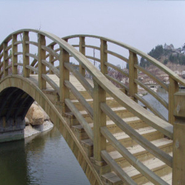 定做户外防腐木拱桥木桥平板桥 木桥 景观桥  小木桥 