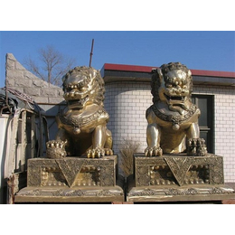 铸铜动物工艺品_故宫铜狮子_北京铜狮子