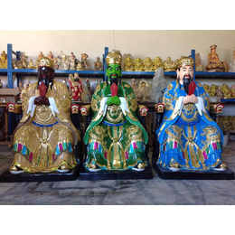 树脂玻璃钢彩绘神像 订制三元大帝佛像 神像朋林阁厂家 批发