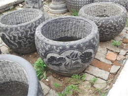 中国黑花钵价格-盛晟雕塑-三门峡中国黑花钵