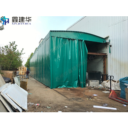青岛胶南市大型推拉雨棚 可移动式仓库帐篷*测量