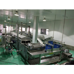地瓜丸小型油炸流水线生产工艺-国邦食品机械