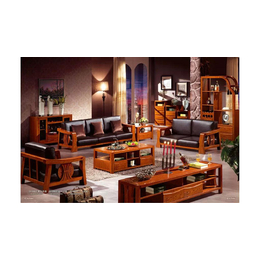 汇品轩实木沙发*沙发 中式全实木客厅沙发组合 榆木沙发 SF6802沙发（1+2+3）
