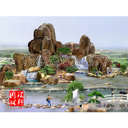 北京塑石假山,河北【汇轩园林古建】,制作塑石假山