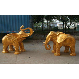 花园入口树脂大象喷水雕塑 风水招财镇宅大象雕塑