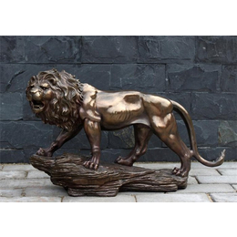 怡轩阁雕塑-江苏铸铜狮子摆件-汇丰铸铜狮子摆件