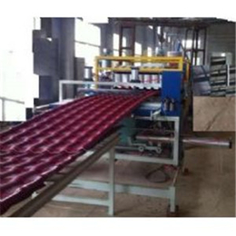PVC新型树脂瓦生产线青岛仿古屋面瓦机器生产线